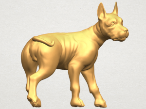 bull dog 04 3D Baskı Modeli