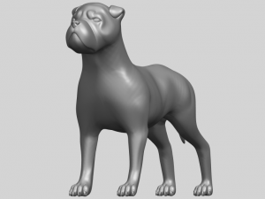 bull dog 05 Model Cetak 3D