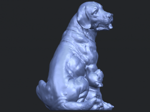 dog and puppy 01 Modelo de Impressão 3D