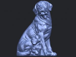 dog and puppy 01 Modelo de Impressão 3D