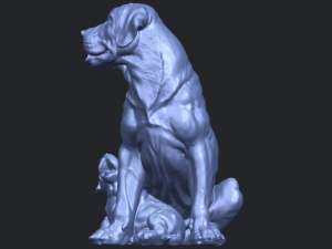 dog and puppy 01 Modelo de Impressão 3D
