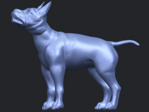 dog 02 3Dプリントモデル