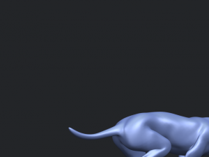 skinny dog 01 3D Принт Модель