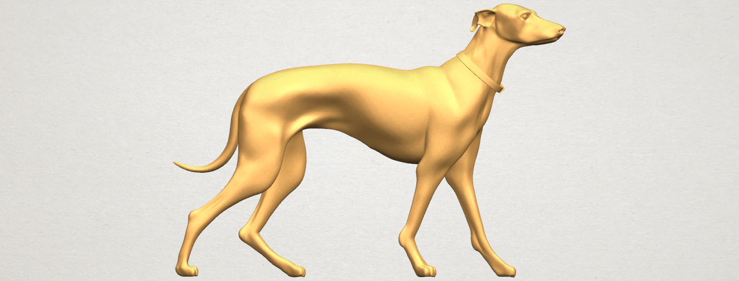 skinny dog 02 3D Print Model .c4d .max .obj .3ds .fbx .stl .blend 