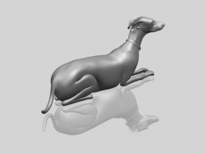 skinny dog 04 3Dプリントモデル