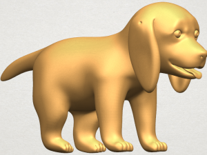 puppy 01 Modelo de Impressão 3D