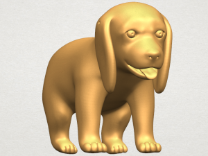 puppy 01 Modelo de Impressão 3D