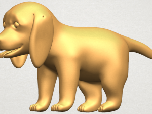puppy 01 Modelo de Impressão 3D