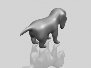 puppy 01 Modelo de Impressão 3D
