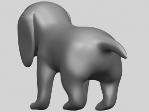 puppy 01 Modelo de Impressão 3D