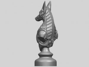 dog sculpture Model Cetak 3D