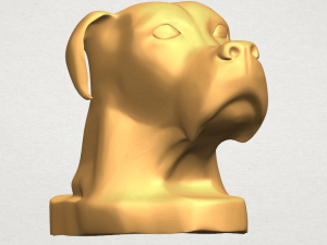 dog head 3Dプリントモデル