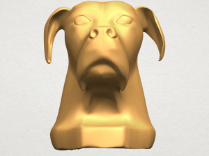 dog head 3Dプリントモデル
