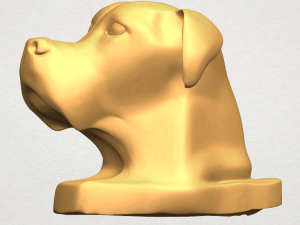 dog head 3Dプリントモデル