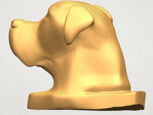 dog head 3Dプリントモデル
