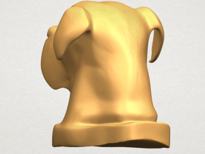 dog head 3Dプリントモデル