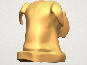 dog head 3Dプリントモデル