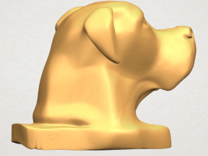 dog head 3Dプリントモデル