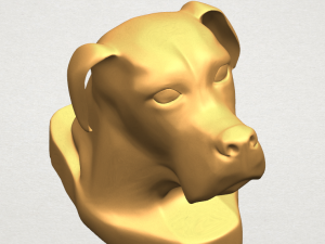 dog head 3Dプリントモデル
