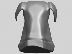 dog head 3Dプリントモデル