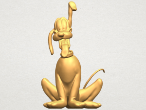 dog cartoon 01 -pluto 3Dプリントモデル