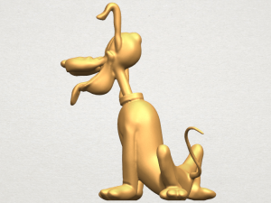 dog cartoon 01 -pluto 3D Baskı Modeli