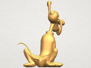 dog cartoon 01 -pluto 3D Baskı Modeli
