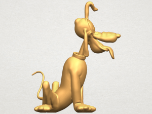dog cartoon 01 -pluto 3D Baskı Modeli