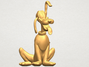 dog cartoon 01 -pluto 3D Baskı Modeli