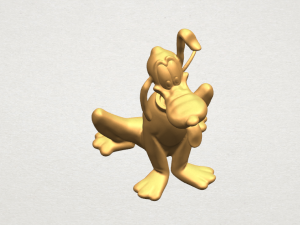 dog cartoon 01 -pluto 3D Baskı Modeli