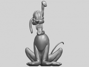 dog cartoon 01 -pluto 3D Baskı Modeli