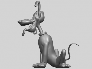 dog cartoon 01 -pluto 3D Baskı Modeli