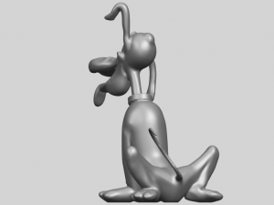 dog cartoon 01 -pluto 3D Baskı Modeli