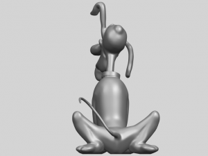 dog cartoon 01 -pluto 3D Baskı Modeli