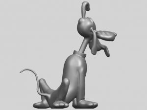 dog cartoon 01 -pluto 3D Baskı Modeli