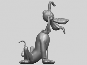 dog cartoon 01 -pluto 3D Baskı Modeli