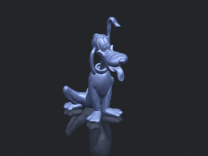dog cartoon 01 -pluto 3D Baskı Modeli