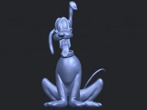 dog cartoon 01 -pluto 3D Baskı Modeli