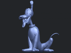 dog cartoon 01 -pluto 3D Baskı Modeli