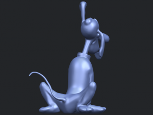 dog cartoon 01 -pluto 3D Baskı Modeli