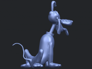 dog cartoon 01 -pluto 3D Baskı Modeli