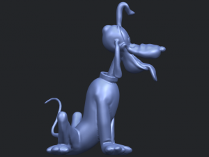 dog cartoon 01 -pluto 3D Baskı Modeli