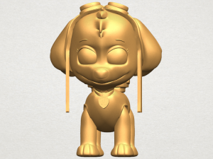dog cartoon 02 Modèles 3D en vedette