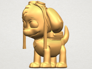 dog cartoon 02 Modèles 3D en vedette