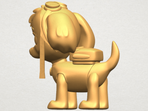 dog cartoon 02 Modèles 3D en vedette