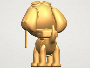 dog cartoon 02 3D Print Model
