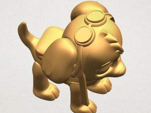 dog cartoon 02 Modèles 3D en vedette