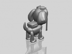 dog cartoon 02 Modèles 3D en vedette