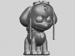 dog cartoon 02 Modèles 3D en vedette