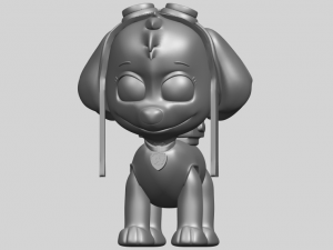 dog cartoon 02 Modèles 3D en vedette